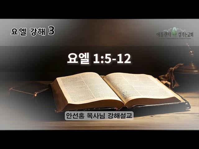 [음성] 요엘 강해 03_(요엘 1:5-12) [안선홍 목사님 강해설교 | 애틀랜타 섬기는교회]