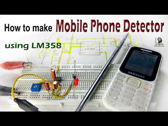 How to make Mobile Phone Detector using LM358 / electronics project