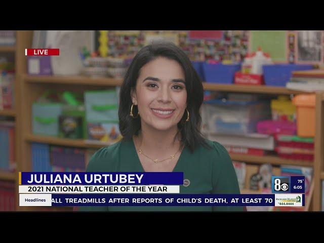 CCSD teacher Juliana Urtubey talks with Good Day Las Vegas about winning 'National Teacher of the Ye