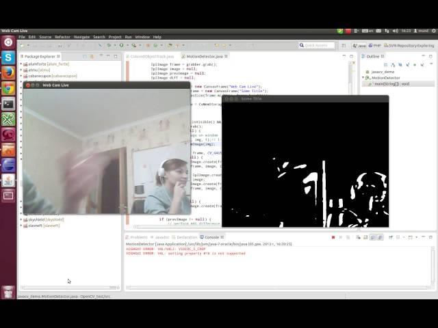 MotionDetector by OpenCV-JavaCV for MOOCtop -Test