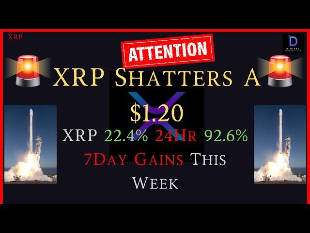 Brad Garlinghouse & XRP Family- XRP Shatters $1.20+ Price Explosion Is Happening Right NOW!