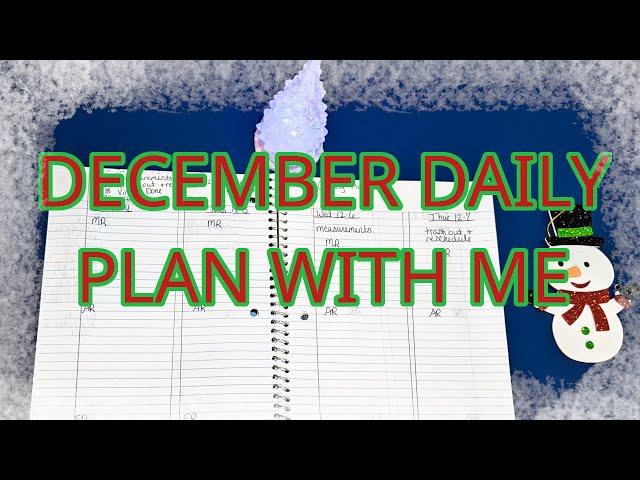 December 2023 Daily Bujo | Plan With Me | Minimal Bullet Journal Setup For Productivity |  #bujo