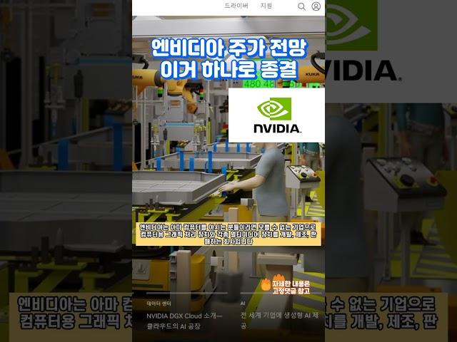 엔비디아 주식 전망 이거 하나로 종결 #엔비디아주식 #shorts