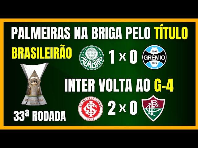 BRASILEIRÃO | PALMEIRAS NA BRIGA PELO TÍTULO | INTER VOLTA AO G-4