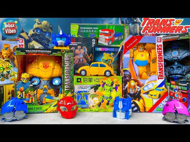 Satisfying Unboxing:Transformers Optimus Prime evolution, Transformers one Toys 2 in 1 Bumblebee!!!