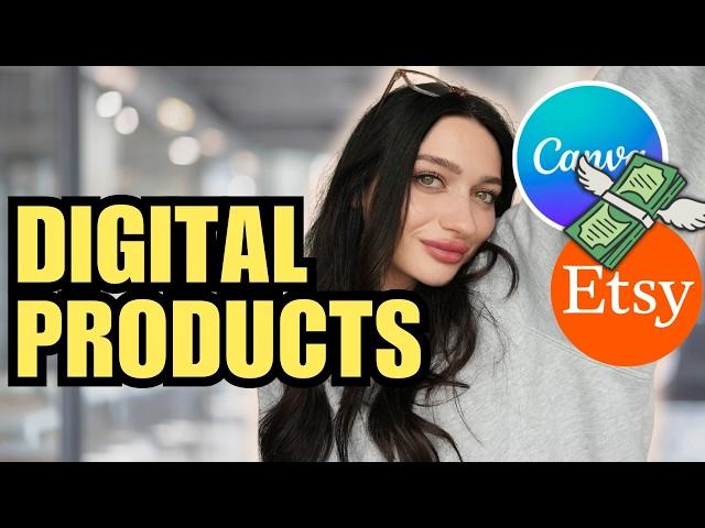 How to Start an Etsy Shop Selling Digital Products in 2024 (USING CANVA)