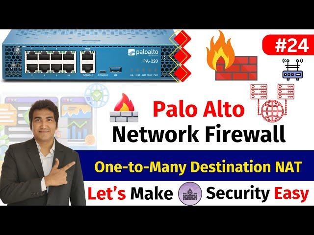 Day 24 | One-to-Many Destination NAT Configuration on Palo Alto Firewall