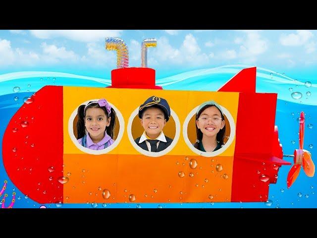 Ellie Eric and Charlotte Submarine Treasure Hunt Ocean Adventure