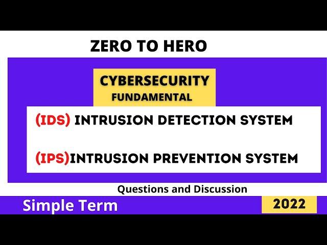 IDS AND IPS Simple Term