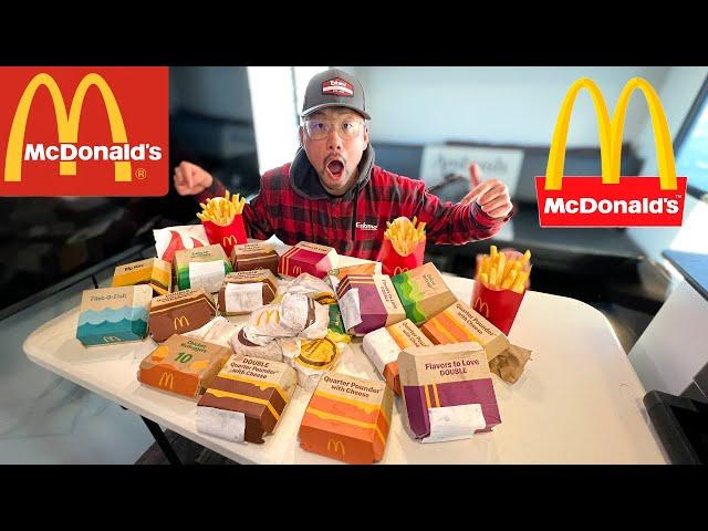 I Ordered The ENTIRE McDonalds Menu and Went Ice Camping! (BIG FISH)