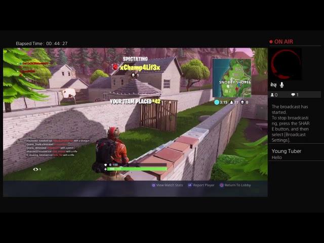 Fortnite Squad with YoungTuber