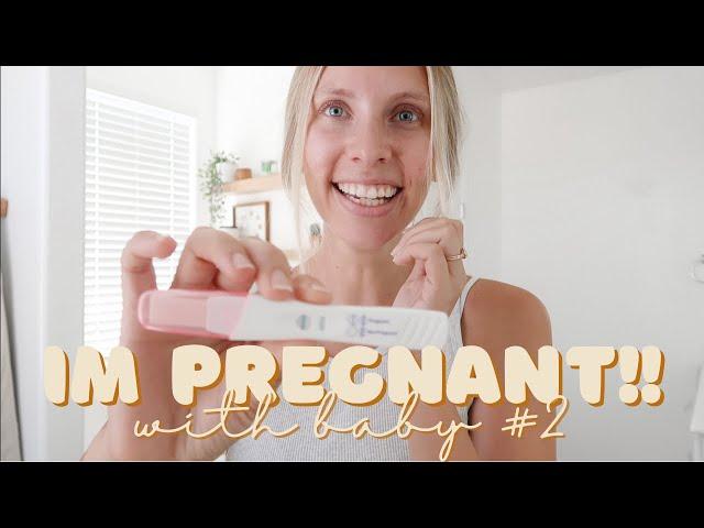 finding out i'm pregnant with baby #2!! || two under two