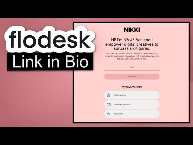 How to Create a Link in Bio in Flodesk (Flodesk Course #7)