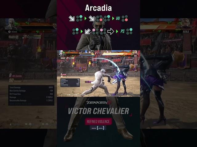 Tekken 8: Victor Arcadia Combo #1 - Ultimate Combo Guide for Max Damage