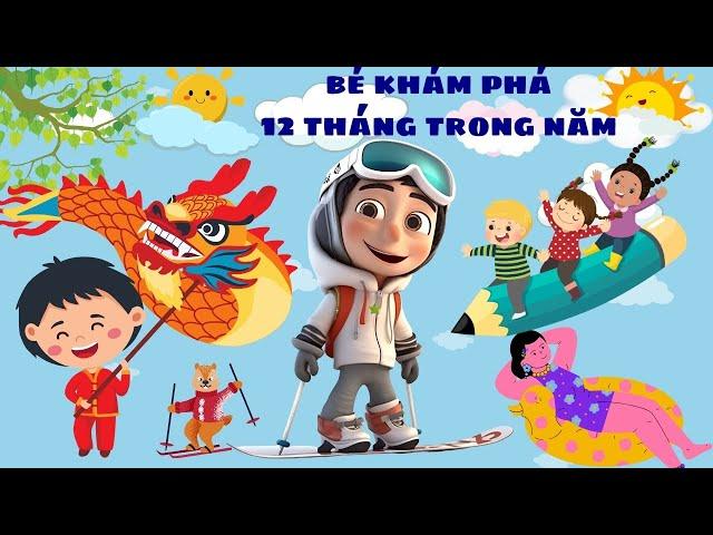 BÉ KHÁM PHÁ 12 THÁNG TRONG MỘT NĂM | HỌC CÙNG RUBY TV