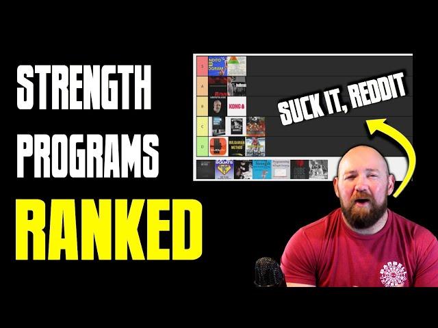 Strength Program Tier List (Westside, 531, Starting Strength, Bulgarian)