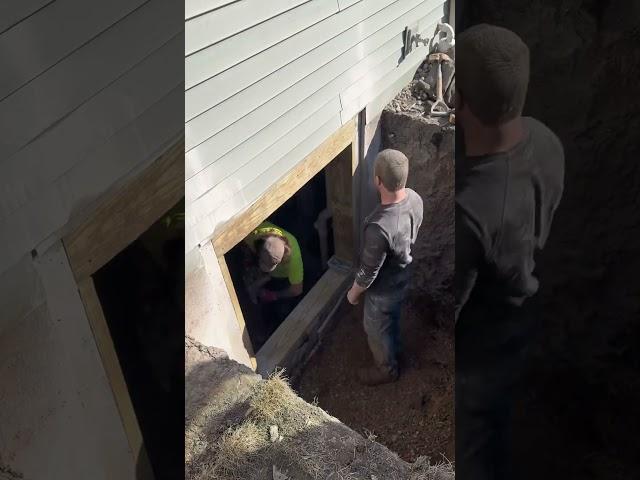Egress window installation, WI                                 #basement #construction #egress
