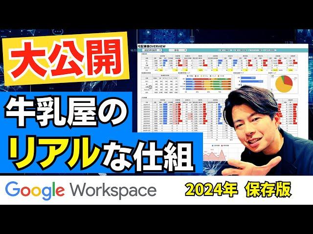 【保存版】牛乳屋がGoogle Workspaceを使いこなすとこんな仕組みになる。AppSheetの仕組みも公開します！！