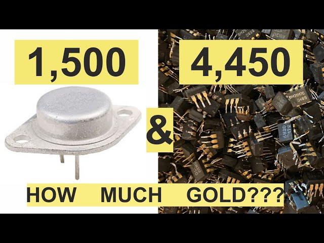 GOLD from optocouplers and power transistors smelting