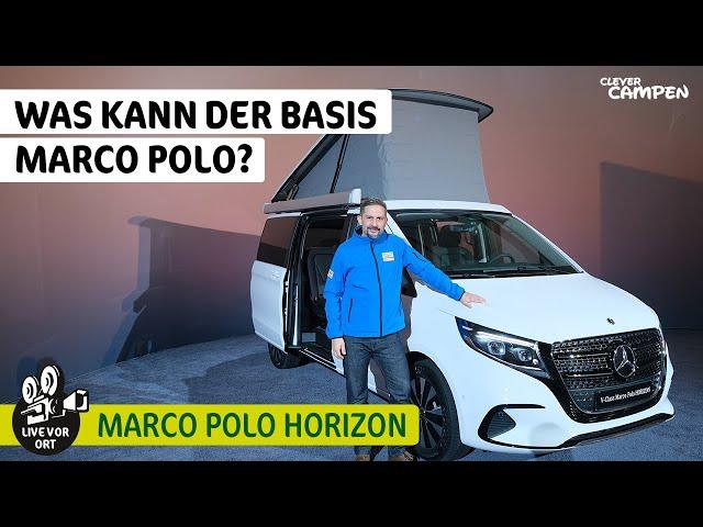 Premiere des Mercedes Marco Polo Horizon - Was hat der V-Klasse Einstiegs-Camper zu bieten?