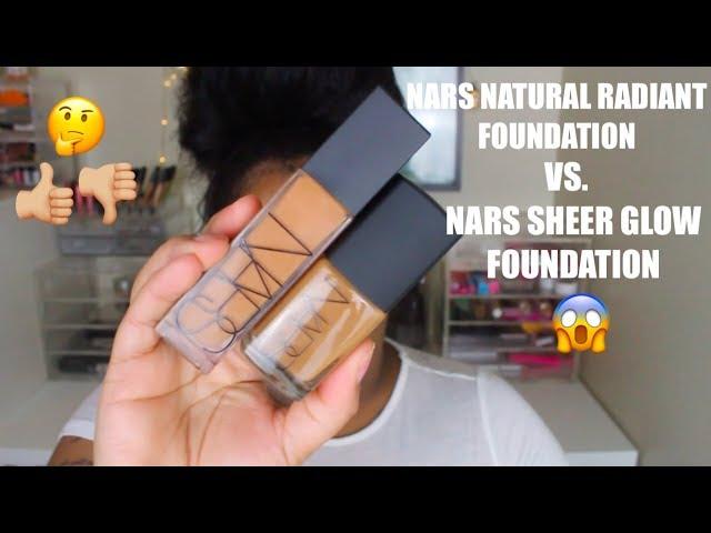 NARS NATURAL RADIANT FOUNDATION VS. SHEER GLOW MACAO/CARACAS (OILY SKIN) EPIC RESULTS!