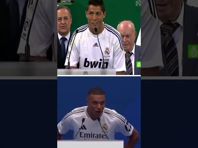 Cristiano Ronaldo in 2009: “Uno, dos, tres…HALA MADRID!” Kylian Mbappé 15 years later... 