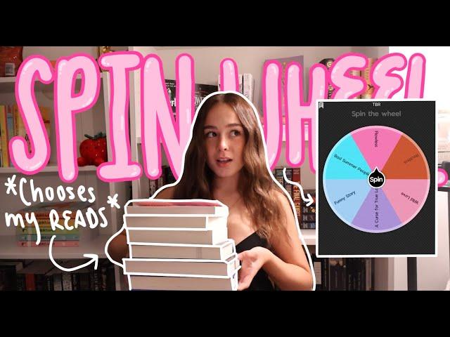 Spin wheel chooses what I read  *getting through my monthly tbr*