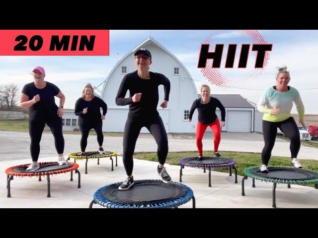 20 Minute HIIT Rebounder Workout Good Music