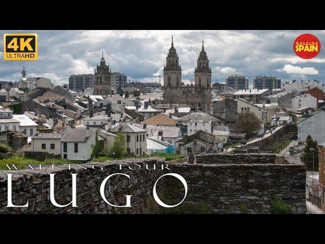 [4K] LUGO Tour | Enjoy a walk the most AMAZING Roman wall you have ever seen | GALICIA #spain