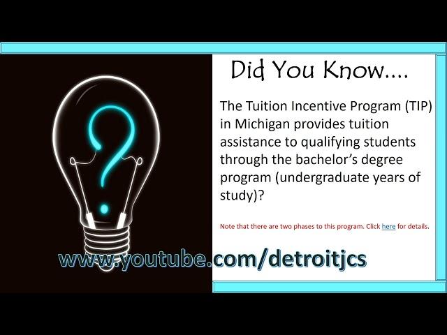 Did You Know | TIP (tuition assistance) program