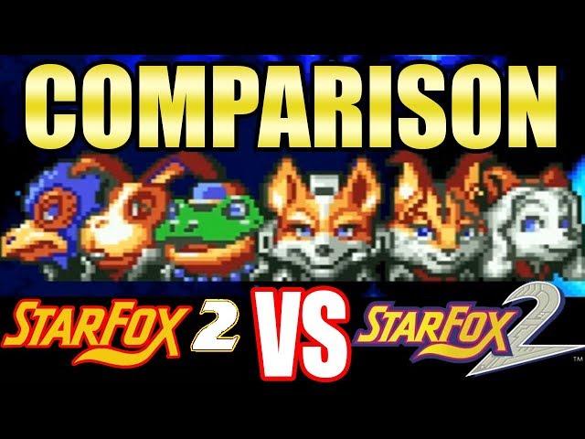Star Fox 2 Beta VS Star Fox 2 SNES Classic Edition Graphics Comparison (Opening Intro)