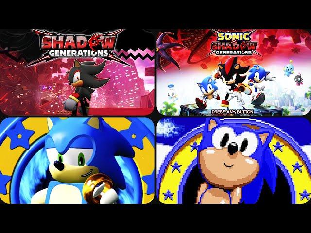 The evolution of SONIC's START-SCREEN (1991-2024)