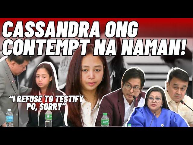 "I refuse to testify po, sorry" - Cassandra Ong