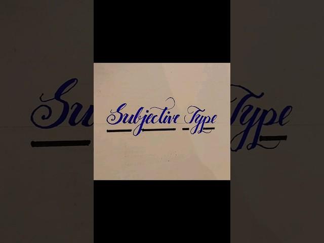 Stylish writing with cut marker #shorts #writing #calligraphy
