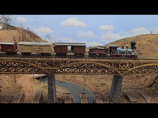 Part One:  Bernie Kempinski's O Scale Civil War Model Railroad ! The Aquia Line. Scenes and History