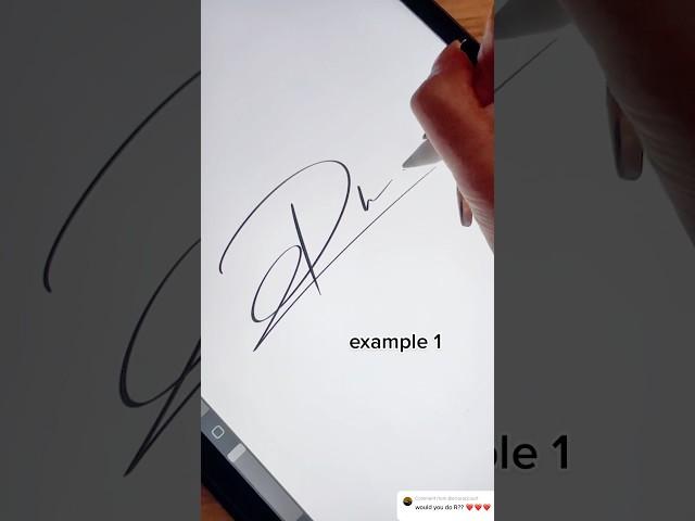 Really Nice Signature Styles for Your Name | Initials “R” #shorts #howto #letra #review #digitalart