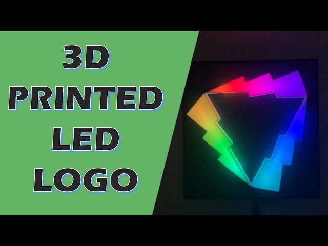 My LED Wall-Mounted Channel Logo (ESP8266 & WS2812B WLED Project)