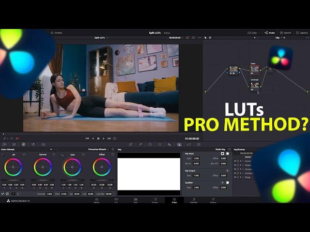 Use LUTs with the PRO method | DaVinci Resolve tutorial