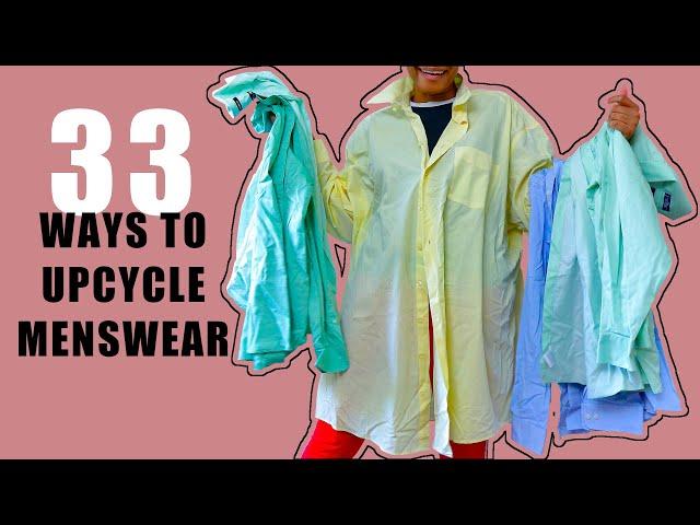 33 Girly Ways To Upcycle Men’s Thrift Clothes!