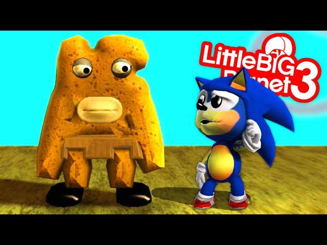 Spn0g Bob With Sonic - Spongebob Fan Game - LittleBigPlanet 3 | EpicLBPTime