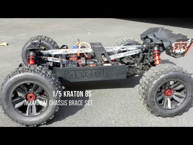 Aluminum Chassis Braces for the 1/5 ARRMA Kraton 8s by Afrolucha