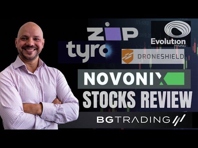 STOCKS REVIEW (ASX: NVX, ZIP, EVN, DRO, TYR), Novonix, Zip, Evolution Mining, Droneshield and Tyro