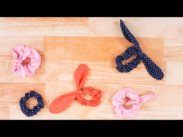 DIY Scrunchie with a Free Sewing Pattern - Use cotton or silk!