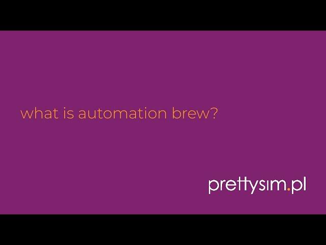 what is automation brew?