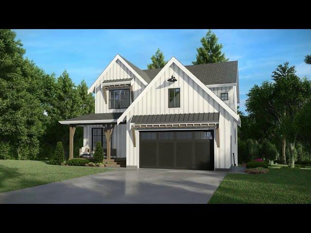 ADHousePlans 4-Bed Modern Farmhouse Plan 270025AF - 3D Walkthrough - 4 Bedroom House Design