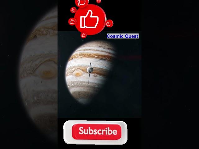 Voyage of a Space Probe Approaching the Majestic Gas Giant Jupiter #cosmicquest #cosmicdiscoveries