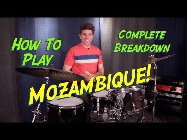 mozambique drum groove/how to play mozambique on drums/mozambique drum pattern/mozambique drums