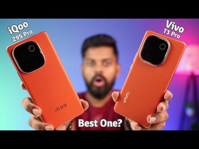 Vivo T3 Pro vs iQoo Z9S Pro Comparison || Camera, Gaming, Battery - Which is Best for You