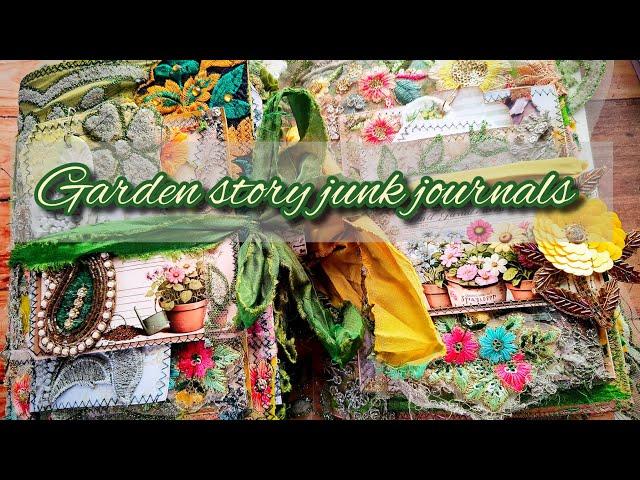 Garden story junk journals | flip through | bohoneeds | #journaljigsaw