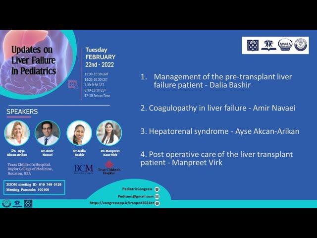 Update on Liver Failure in Pediatrics in 33rd International Congress on Pediatrics (22-25 Feb, 2022)